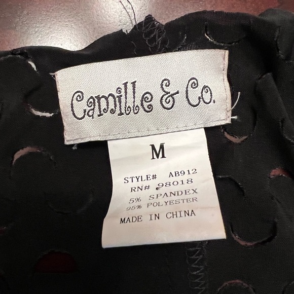 Black Women's Peekaboo Tunic Top - Picture 6 of 8